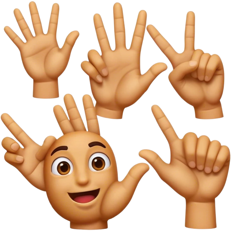 Cinematic Realistic Italian Gestures Pop Culture Emoji, showcasing expressive hand gestures rendered with lifelike textures and playful, energetic lighting. emoji