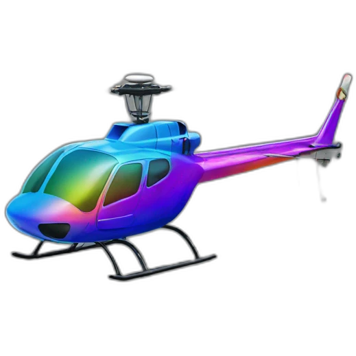 rainbow helicopter cap emoji