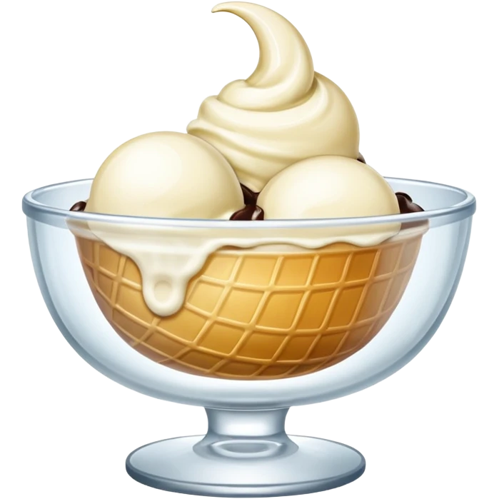 ice cream glass bowl empty emoji
