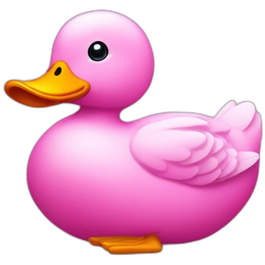 Pink duck emoji