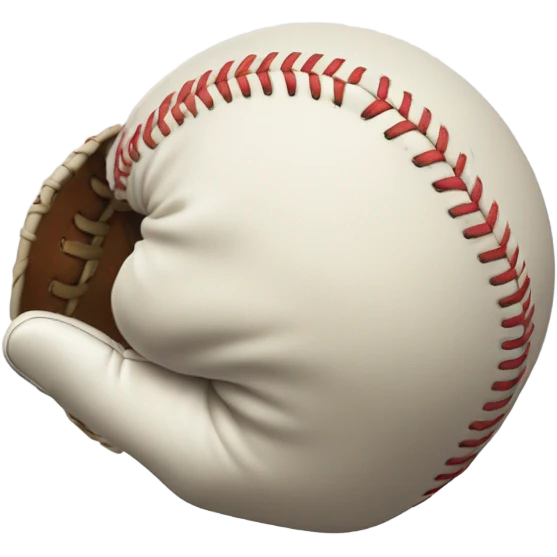 hand hitting ball emoji
