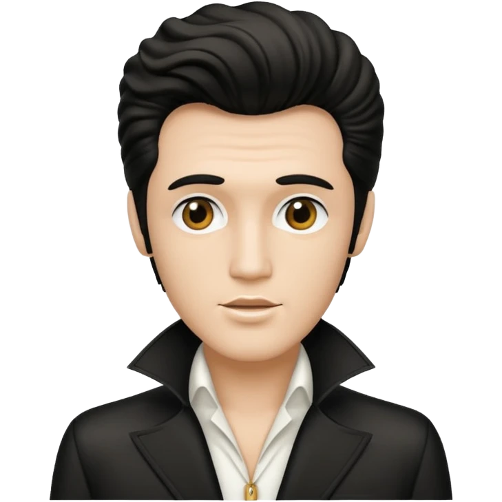 A Stickman with hair like Elvis presley emoji