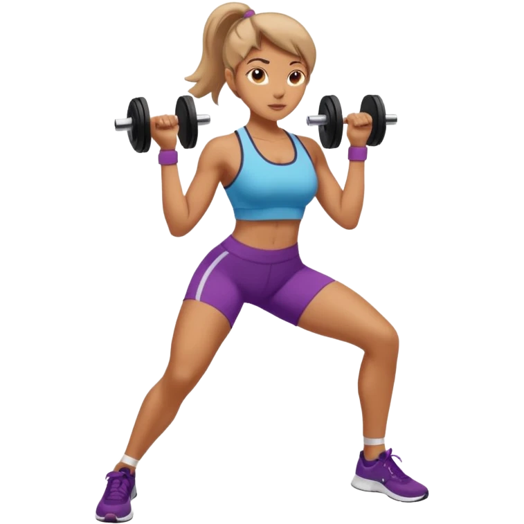 woman working out emoji