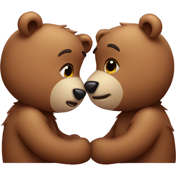 Bears kissing emoji