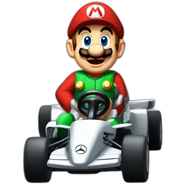 Mercedes AMG as mario kart emoji