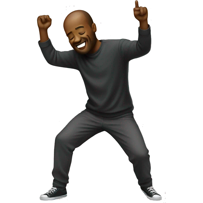 A man doing a dab  emoji