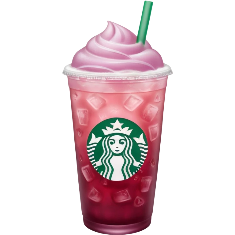 starbucks strawberry açaí lemonade refresher  emoji