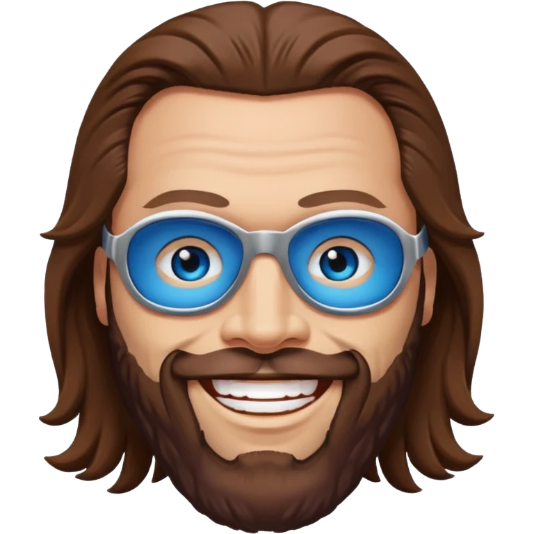 Randy Macho Man Savage blue eyes, brown hair emoji