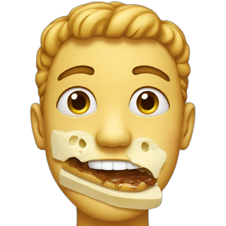 eating-glue-face emoji