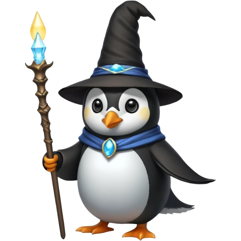 Penguin Wizard emoji