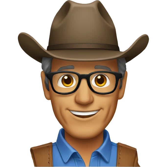 George strait with wrinkles and glasses  emoji