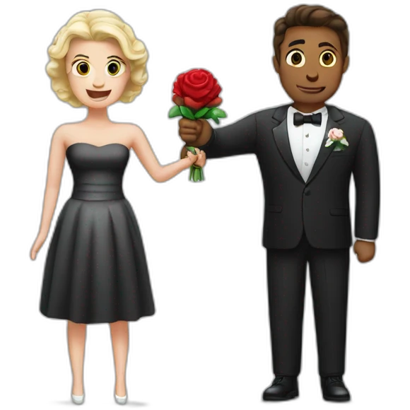 Bomb and dynamite getting married emoji