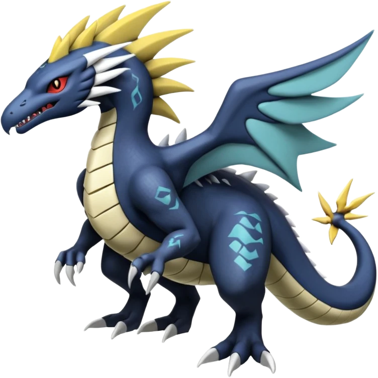 Silvally-Nargacuga-Latios-Zekrom-Giratina-Salandit-Pokémon-Fakémon-fusion-animal-hybrid-creature emoji