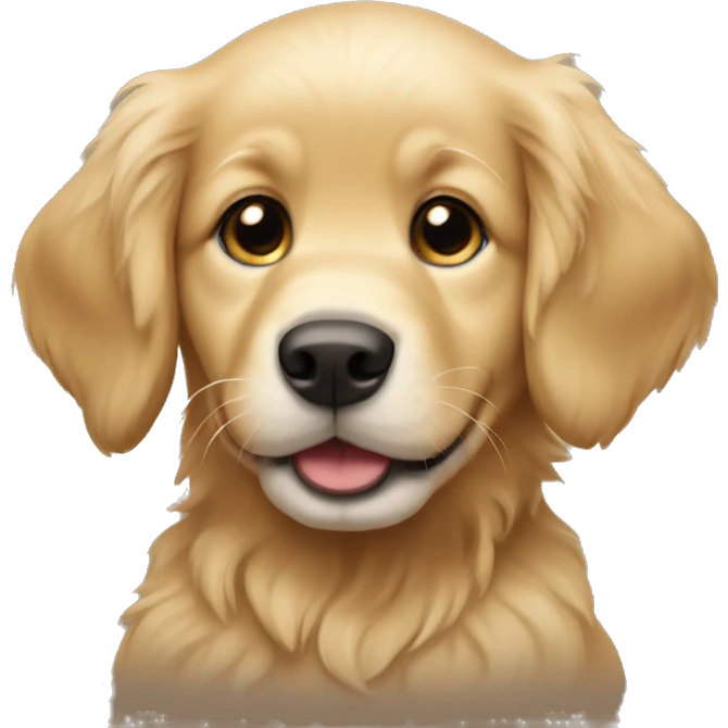 golden retriever puppy emoji