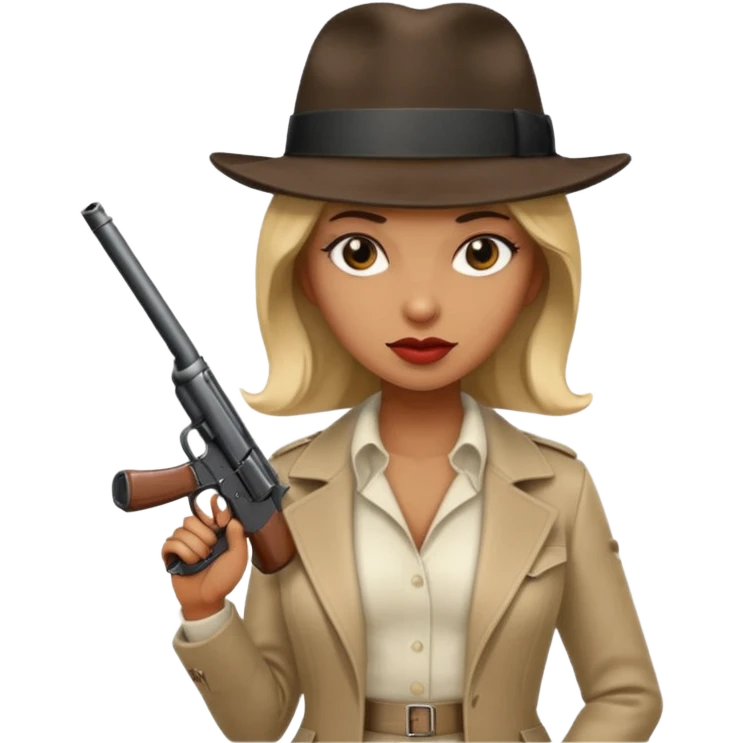 Female gangster emoji