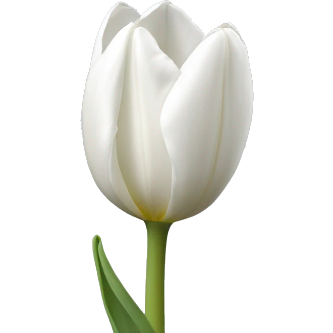 White tulip  emoji
