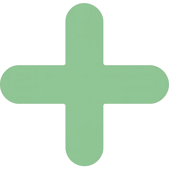 bold green plus icon with rounded edges, suitable for a changelog Discord channel emoji