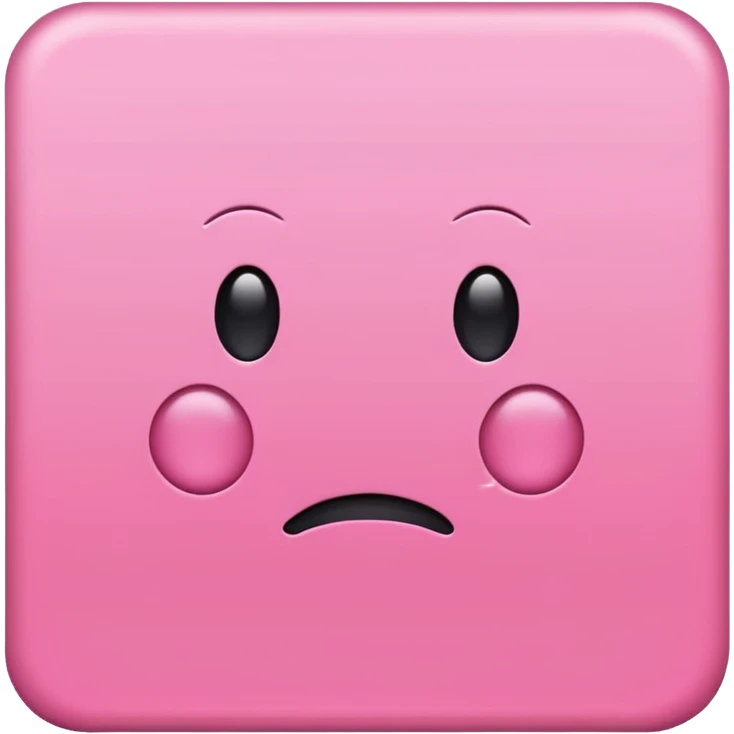 simple pink square paper no face on it emoji