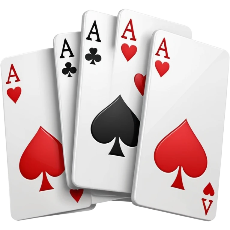 spinning playing card that switches between ace of spades, ace of hearts, ace of clubs, and ace of diamonds each rotation emoji