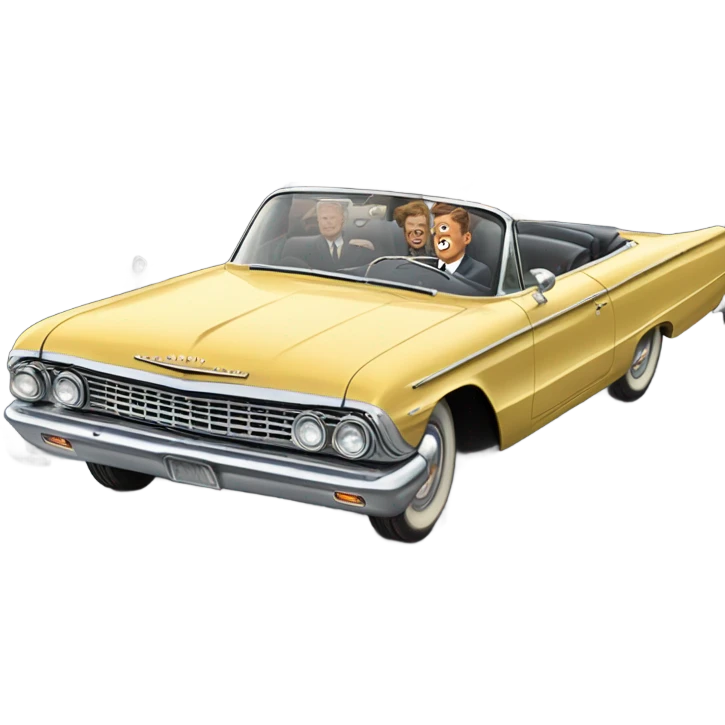 John F. Kennedy cars incident emoji