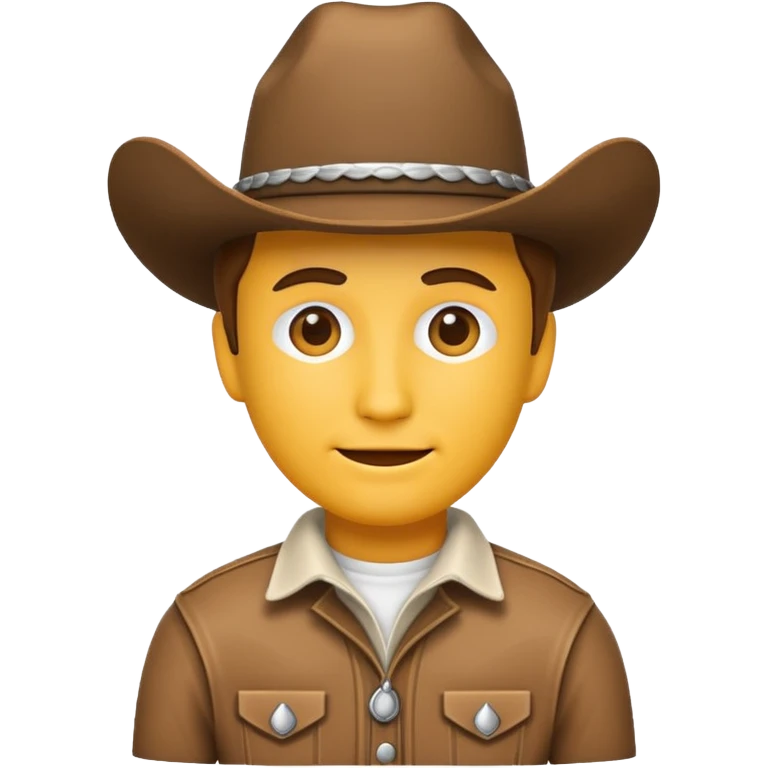 Please create me cowboy related emojies that are fully white! emoji