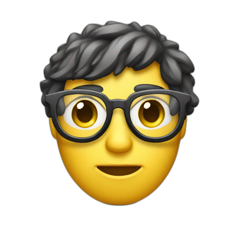 persona con mascara adolecente con lentes morocho emoji