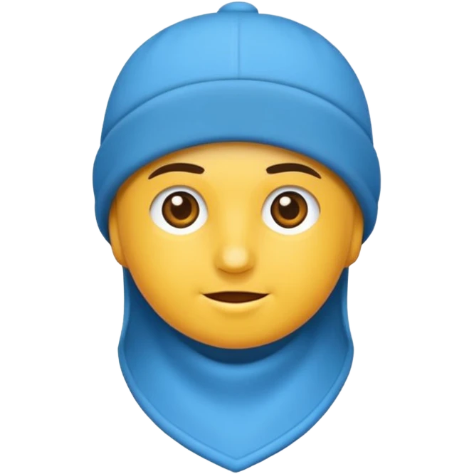 Şapka mavi emoji