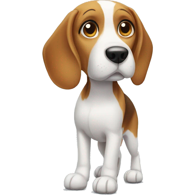 Beagle standing  emoji