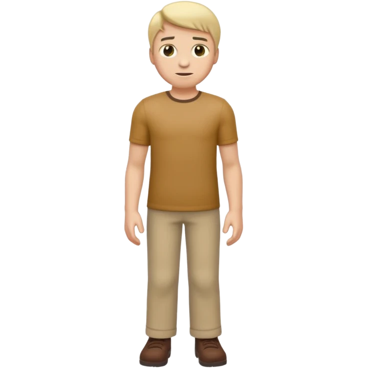 fullbody, head-to-toe, Jesus's apostle Thomas, arms down, normal emoji style emoji