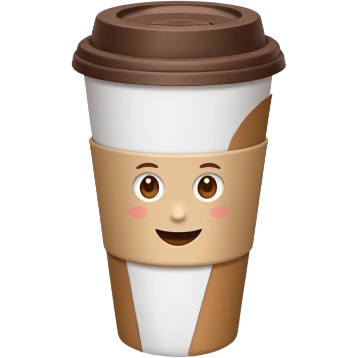 a takeaway coffee cup emoji