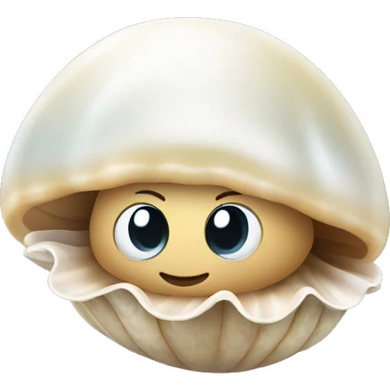 Clam with pearl  emoji
