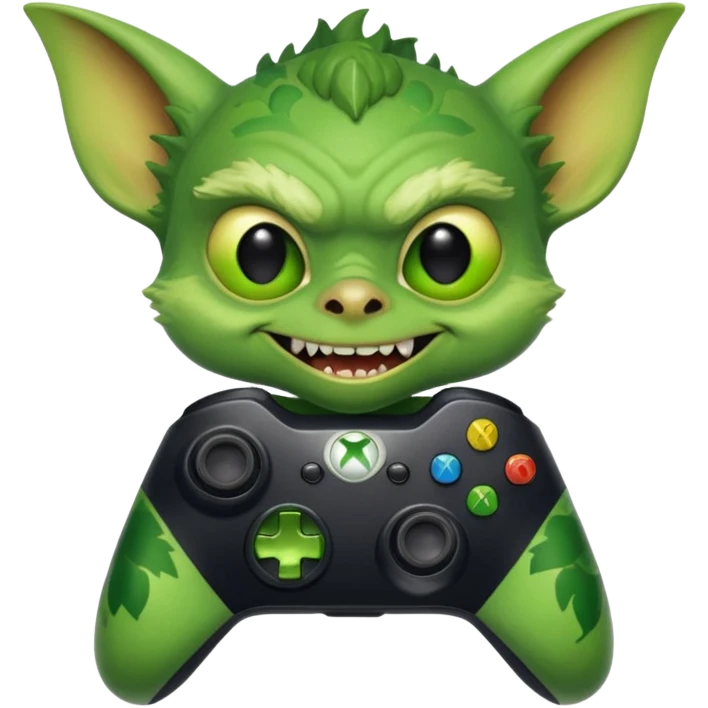 Gremlin with an Xbox controller emoji