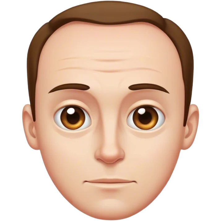 Man with big forehead  emoji