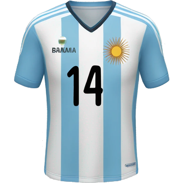 Argentina soccer jersey emoji