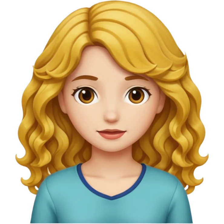 wavy-hair-young-adult-female emoji