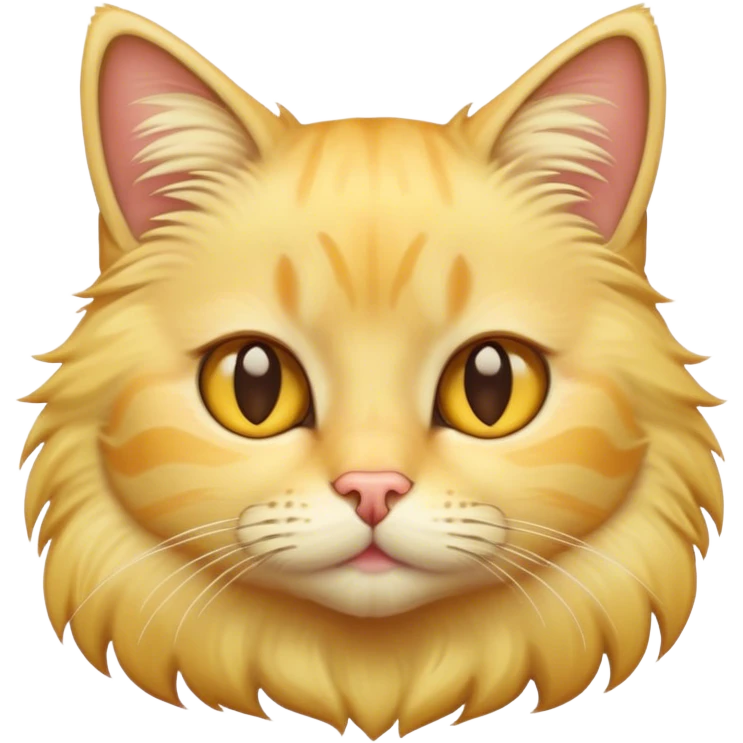 yellow blonde cat  emoji