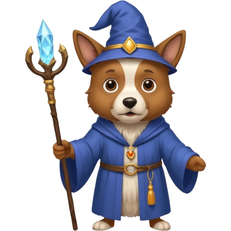Dog wizard emoji