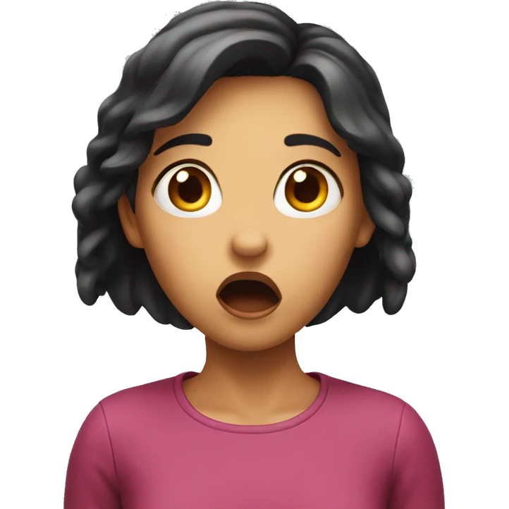 Girl shocked  emoji