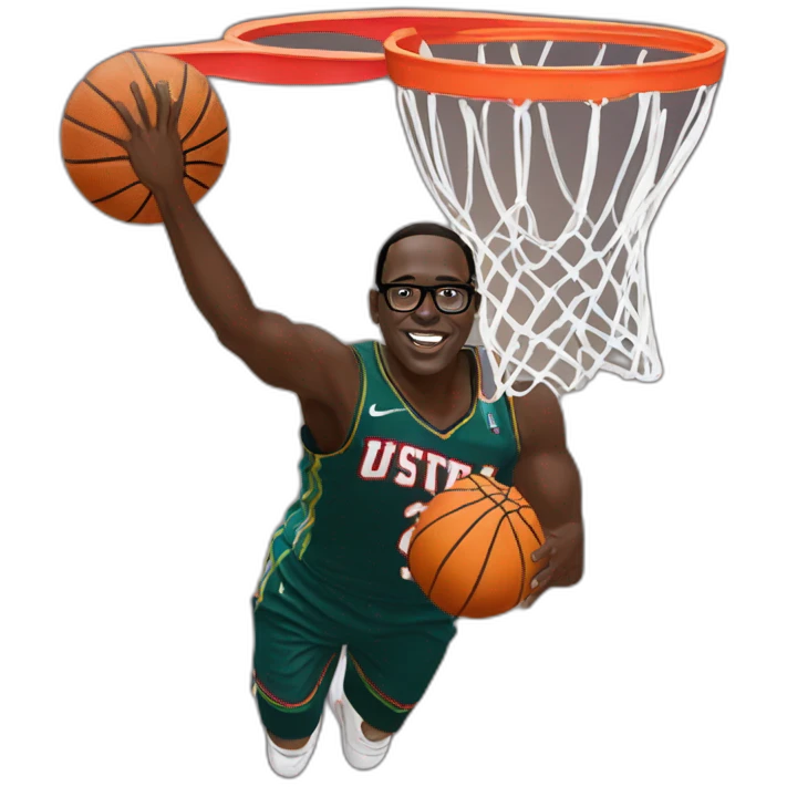 Macky sall dunk basket ball emoji