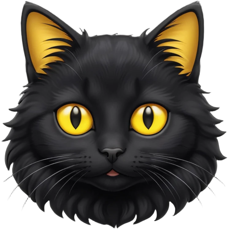 cute black cat emoji