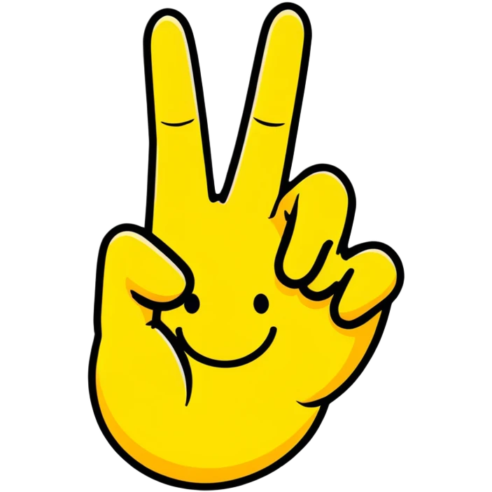 A smiley face while holding up middle fingers emoji