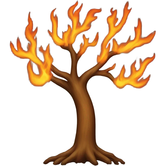 tree on fire emoji