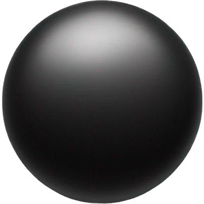 black color gradient ball emoji