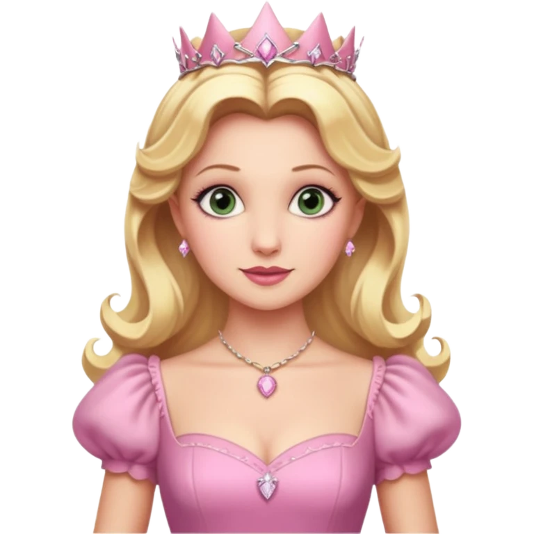 Glinda from Wicked movie, pink emoji