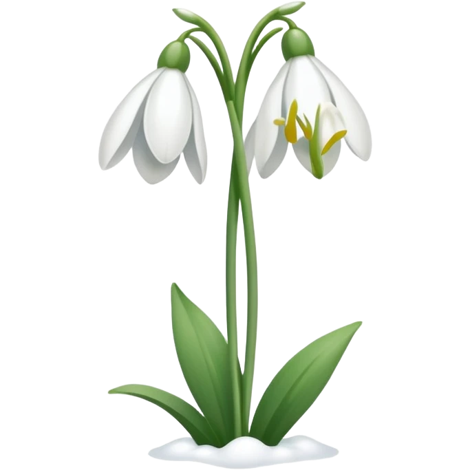 Snowdrop emoji
