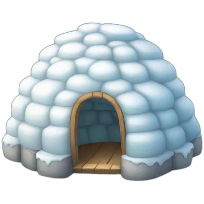 igloo cloudy emoji