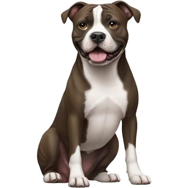 Full body staffordshire terrier emoji