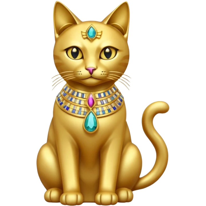 Egyptian Cats: Cat statue with gems









 emoji