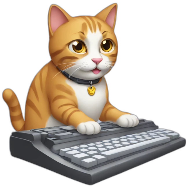 typing cat emoji