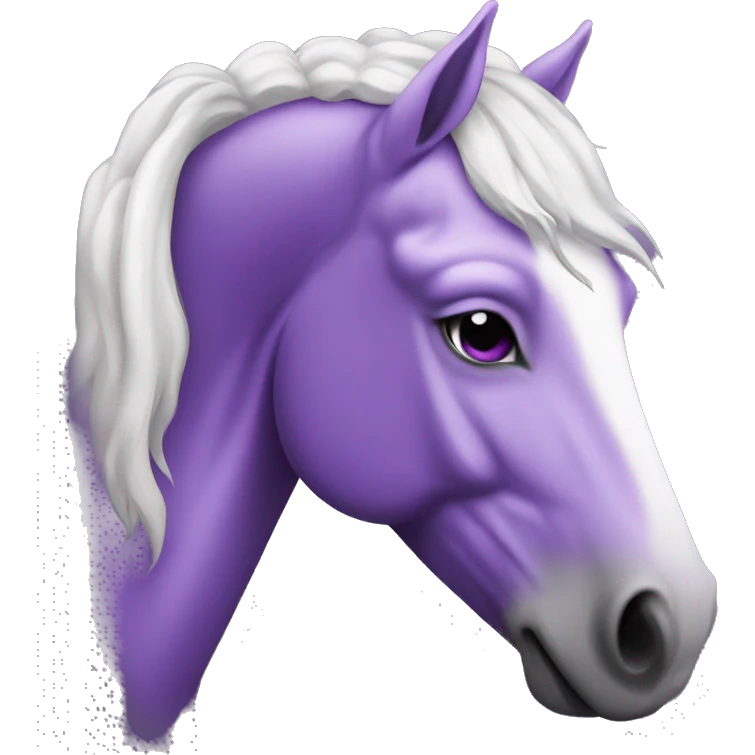 purple heart with white horse emoji